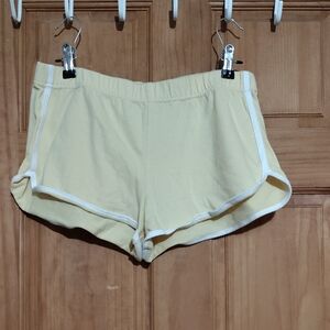No Boundaries Light Yellow Athletic Shorts